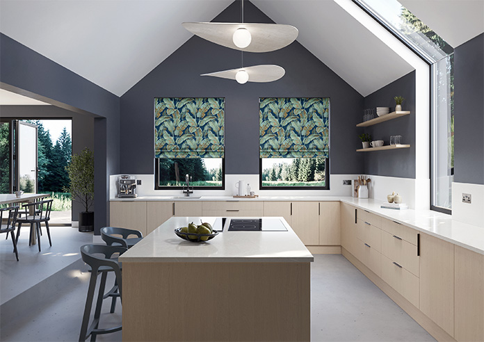 Nicobar, Blue Lagoon - Motorised Roman Blind - Image 8